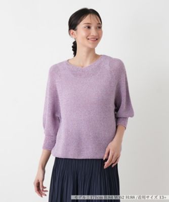 ＜Leilian plus house (Women/大きいサイズ)＞セーター【Ｌｅｉｌｉａｎ　ＷＨＩＴＥ　ＬＡＢＥＬ】