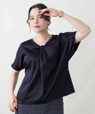 ＜Leilian plus house (Women/大きいサイズ)＞カットソー【Ｌｅｉｌｉａｎ　ＷＨＩＴＥ　ＬＡＢＥＬ】