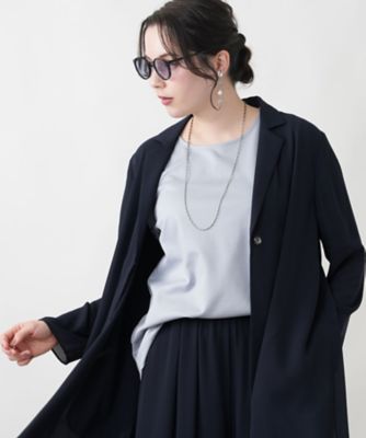 テーラードロングジャケット | Leilian plus house (Women/大きい