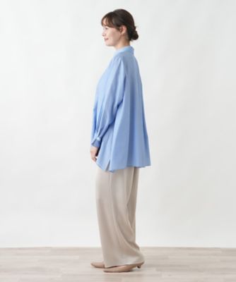 ブザム切替チュニックシャツ【Leilian WHITE LABEL
