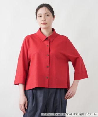 洗えるコットンブラウス | Leilian plus house (Women/大きいサイズ