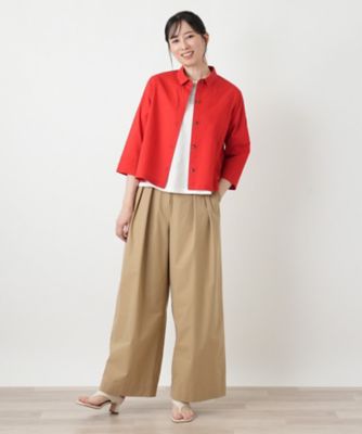 ＜Leilian plus house (Women/大きいサイズ)＞洗えるコットンブラウス【２０２６＿４月カタログ】