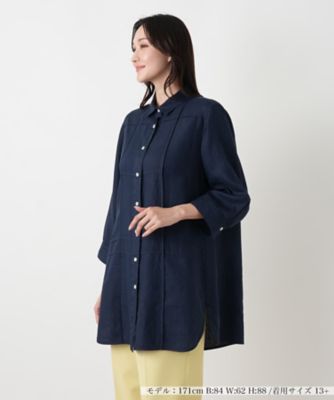 ＜Leilian plus house (Women/大きいサイズ)＞羽織ブラウス【ＲＯＳＳＯ３５】