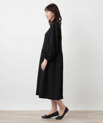 キーホールネックギャザーワンピース【NEMIKA】 | Leilian plus