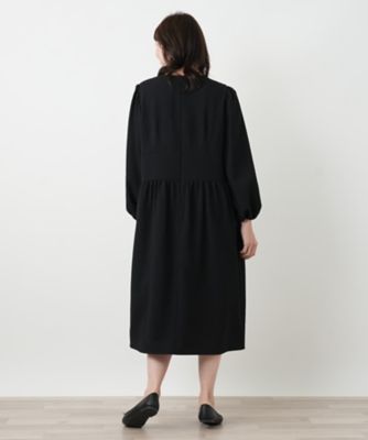 キーホールネックギャザーワンピース【NEMIKA】 | Leilian plus