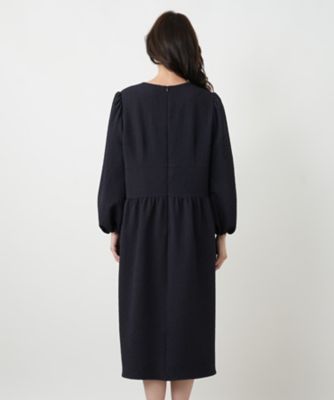 キーホールネックギャザーワンピース【NEMIKA】 | Leilian plus