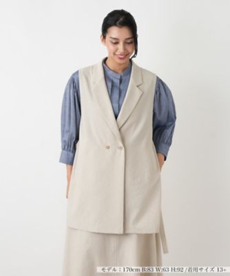 ＜Leilian plus house (Women/大きいサイズ)＞ベスト【ＮＥＭＩＫＡ】