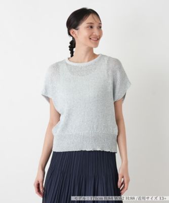 ＜Leilian plus house (Women/大きいサイズ)＞ニットプルオーバーベスト【ＮＥＭＩＫＡ】