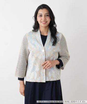 ＜Leilian plus house (Women/大きいサイズ)＞ジャケット【ＣＩＮＺＩＡ　ＣＡＬＤＩ】