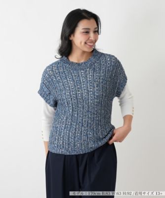 ＜Leilian plus house (Women/大きいサイズ)＞ベスト【ＦＬＯＲＡ　ＦＥＤＩ】