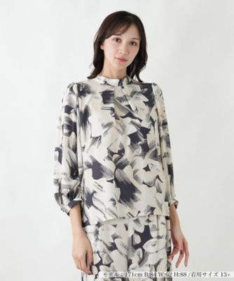 ＜Leilian plus house (Women/大きいサイズ)＞ブラウス【ＢＯＵＲＧＥ】