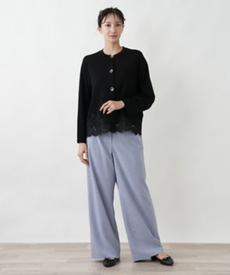 裾レースカーディガン【BOURGE】 | Leilian plus house (Women