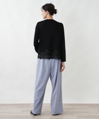 裾レースカーディガン【BOURGE】 | Leilian plus house (Women