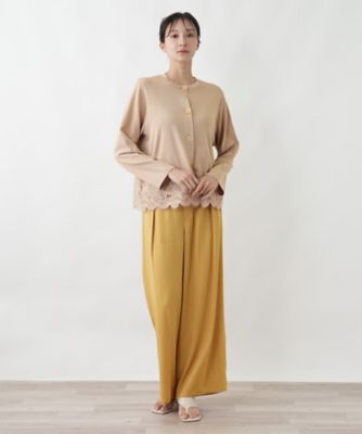 裾レースカーディガン【BOURGE】 | Leilian plus house (Women