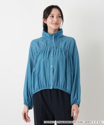 ＜Leilian plus house (Women/大きいサイズ)＞ギャザーブルゾンブラウス【ＮＥＭＩＫＡ】