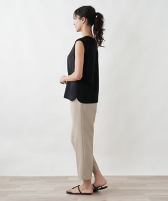 レリアン13号➕　ノースリーブ 異素材コンビ ノースリーブトップス | Leilian plus house (Women
