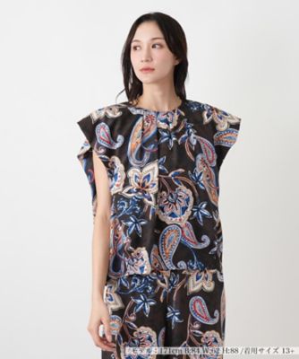＜Leilian plus house (Women/大きいサイズ)＞ペイズリープリントブラウス【ＮＥＭＩＫＡ】