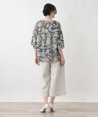 店頭人気】クロップドワイドパンツ | Leilian plus house (Women