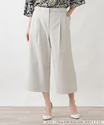 店頭人気】クロップドワイドパンツ | Leilian plus house (Women