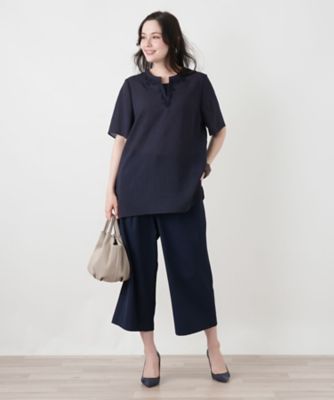 店頭人気】クロップドワイドパンツ | Leilian plus house (Women
