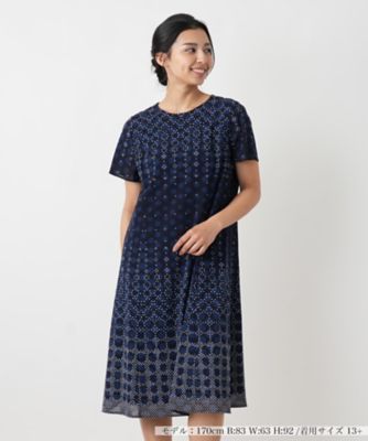 レリアンプラスハウス ミディ丈ワンピ−ス 大きいサイズ ワンピース | Leilian plus house (Women/大きいサイズ)/レリアン