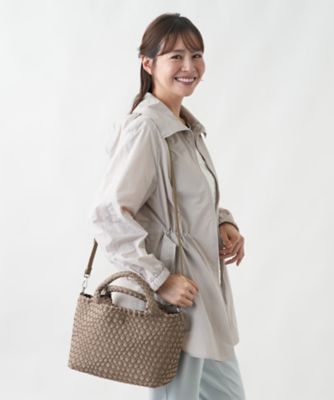 メッシュ編みデザイントートバッグ | Leilian plus house (Women