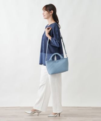 メッシュ編みデザイントートバッグ | Leilian plus house (Women 