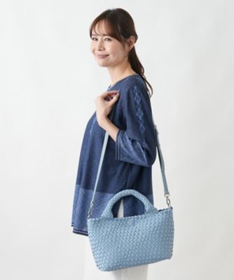 メッシュ編みデザイントートバッグ | Leilian plus house (Women 