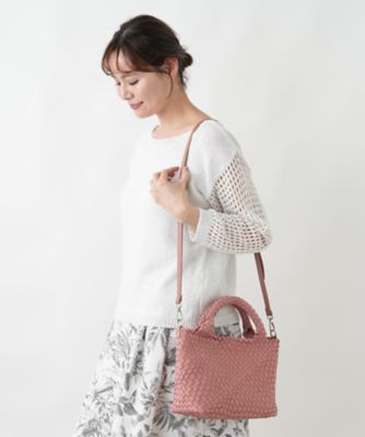 メッシュ編みデザイントートバッグ | Leilian plus house (Women