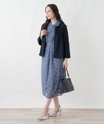 ＜Leilian plus house (Women/大きいサイズ)＞ワンピース【Ｌｅｉｌｉａｎ　ＷＨＩＴＥ　ＬＡＢＥＬ】