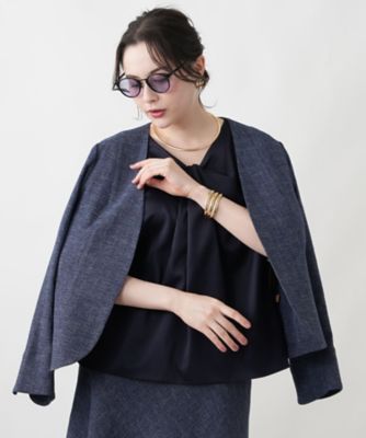 ＜Leilian plus house (Women/大きいサイズ)＞ジャケット【Ｌｅｉｌｉａｎ　ＷＨＩＴＥ　ＬＡＢＥＬ】