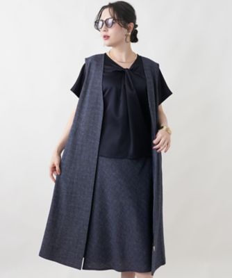 ＜Leilian plus house (Women/大きいサイズ)＞ジャンパースカート【Ｌｅｉｌｉａｎ　ＷＨＩＴＥ　ＬＡＢＥＬ】