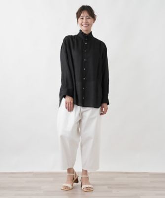 大人のフリルシアーシャツ【SORAGE】 | Leilian plus house