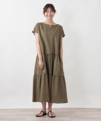 キーネックティアードワンピース【SORAGE】 | Leilian plus
