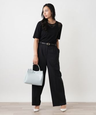 大人の為のレース付きクルーネックTシャツ【SORAGE】 | Leilian