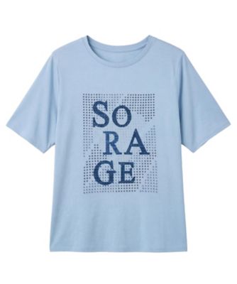 ＜Leilian plus house (Women/大きいサイズ)＞スパングル＆ビーズ刺繍Ｔシャツ【ＳＯＲＡＧＥ】