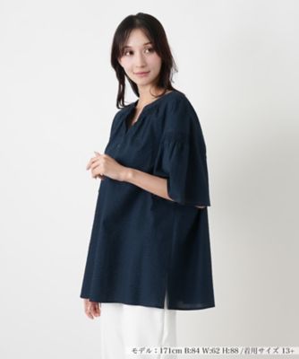 ＜Leilian plus house (Women/大きいサイズ)＞楊柳風ギャザーチュニック