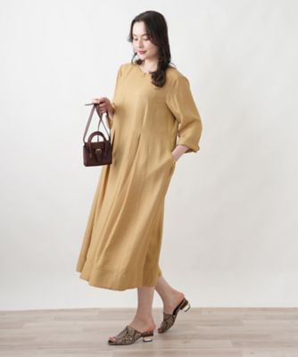 フロントタックワンピース | Leilian plus house (Women/大きいサイズ