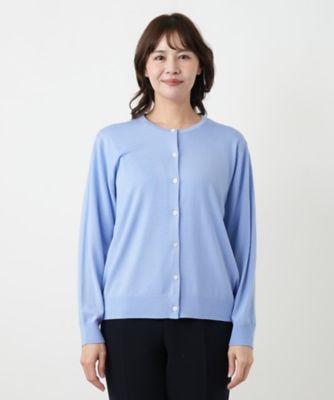 クルーネックカーディガン【Leilian WHITE LABEL