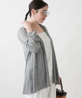 店頭人気】【接触冷感】羽織ブラウス【Leilian WHITE