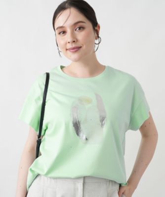 店頭人気】【接触冷感】Tシャツ【Leilian WHITE