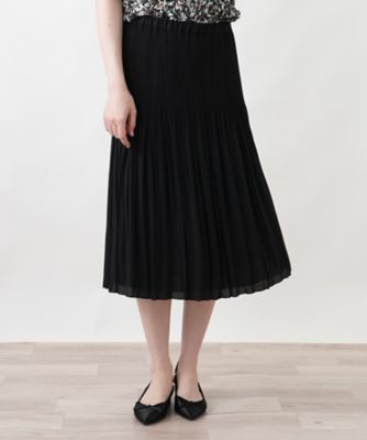 プリーツスカート【接触冷感】【Leilian WHITE LABEL
