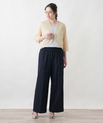 ニットボレロカーディガン【Leilian WHITE LABEL