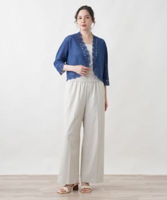 ニットボレロカーディガン【Leilian WHITE LABEL