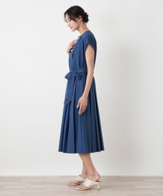サイドプリーツワンピース【大妻女子大学コラボ商品】 | Leilian plus