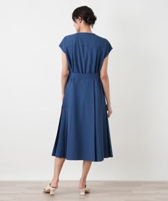 サイドプリーツワンピース【大妻女子大学コラボ商品】 | Leilian plus