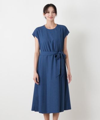 サイドプリーツワンピース【大妻女子大学コラボ商品】 | Leilian plus