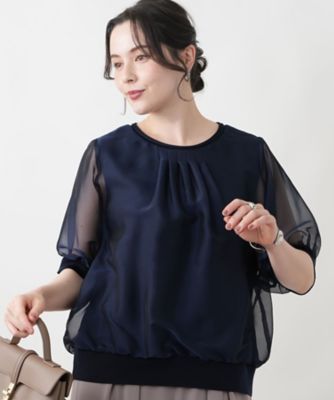 ＜Leilian plus house (Women/大きいサイズ)＞ブラウス【ＦＲＡＮＣＯ　ＦＥＲＲＡＲＯ　ｆｏｒ　Ｌｅｉｌｉａｎ】