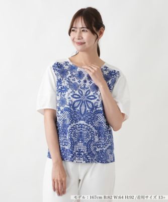 ＜Leilian plus house (Women/大きいサイズ)＞カットソー【ＭＵＳＥ　ＢＹ　ＲＯＣＨＡＳ　Ｐｒｅｍｉｅｒｅ】