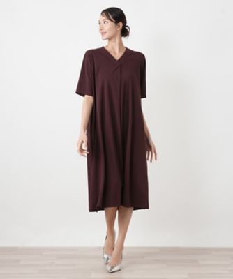 美品 Leilian レリアン チェック ロング ワンピース 13+ 大きい 茶 店頭人気】ワンピース | Leilian plus house (Women/大きいサイズ